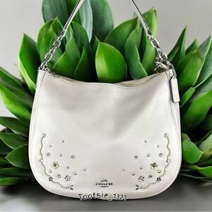 COACH -  Elle Hobo With Stardust Crystal Rivets